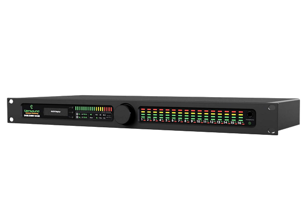 Glensound DARKDAWN 1616M Mic Pre/ADDA 16 kanals mikrofonforsterker, remote 19" 