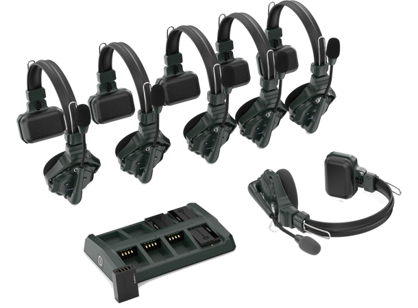 HOLLYLAND Solidcom C1 Full Duplex Wireless Intercom with 6 headsets 