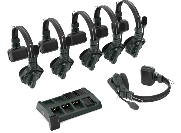 HOLLYLAND Solidcom C1 Pro Wireless Intercom System with 6 ENC headsets 