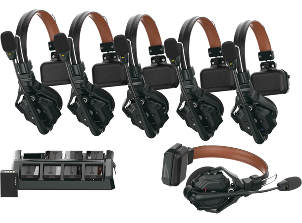 HOLLYLAND Solidcom C1 Pro Wireless Intercom System with 6 ENC headsets 