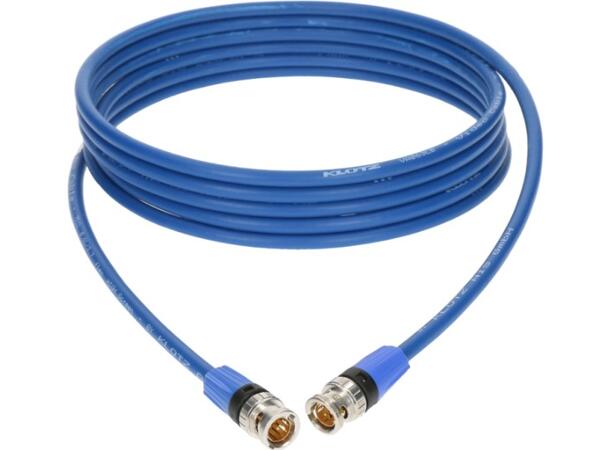 Klotz SWCN wordclock-kabel blå 1m Neutrik 75ohm BNC - BNC