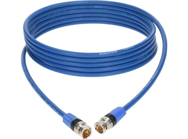 Klotz SWCN wordclock-kabel blå 1m Neutrik 75ohm BNC - BNC 