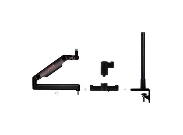 O.C.White ULP-3RT-13 ProBoom Gen2 Three Black Boom Arm Roundtable Special 