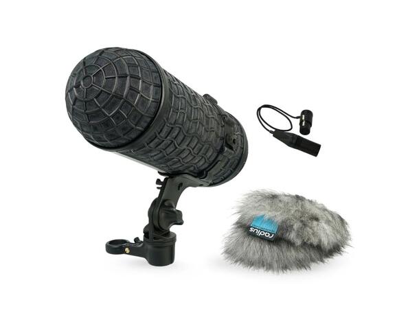 Radius Mini-ALTO 180 & RAD-2 Kit with 3-Pin XLR Cable, Grey Fur 