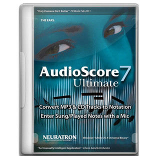 Sibelius AudioScore Ultimate Audio transcribing software add-on