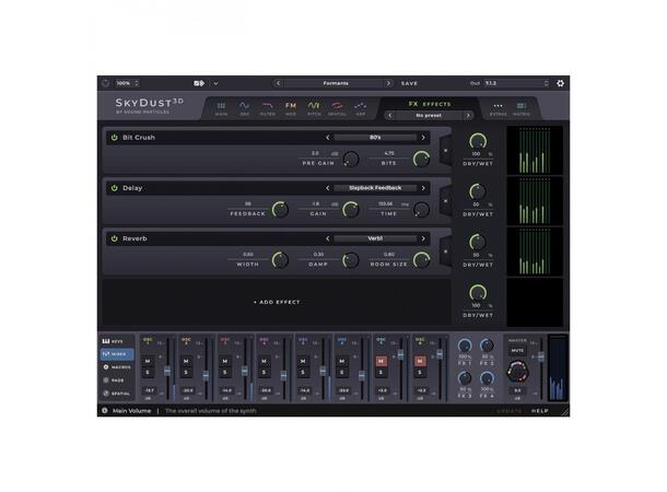 Sound Particles SkyDust Atmos Softsynth i alle Atmos formater