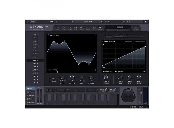 Sound Particles SkyDust Atmos Softsynth i alle Atmos formater 