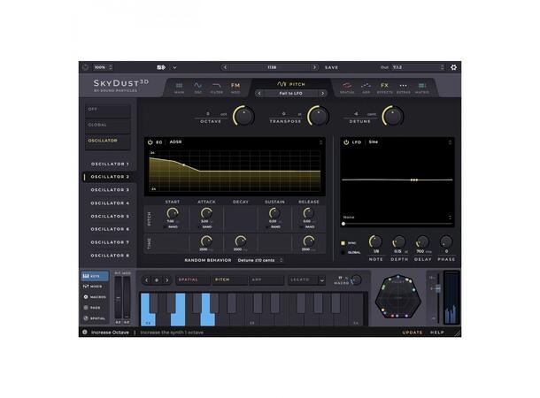 Sound Particles SkyDust Atmos Softsynth i alle Atmos formater