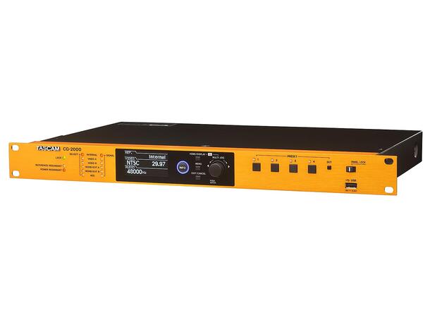 TASCAM CG-2000 clock signal generation Highly accurate, wordclock ins, GPO outs 