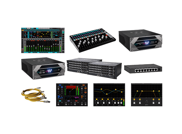 Waves Live eMotion LV1 Combo 64 Bundle med LV1 Combo 64 stagebox++ 