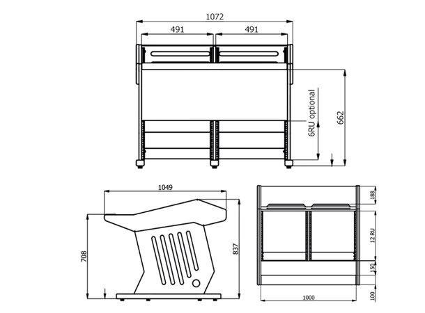 Zaor Maestro 24 Silver Classic Desk Series 24+12 Silver/Black 