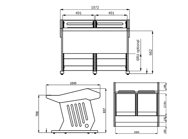 Zaor Maestro 24 Silver Classic Desk Series 24+12 Silver/Black