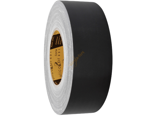 Allcolor Gaffer-Tape 691 Matt Black High quality PE-coated L: 50m, W: 50mm 