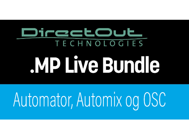 Direct Out PRODIGY Lisens MP Live Bundle Automator, Automix og OSC for .MP