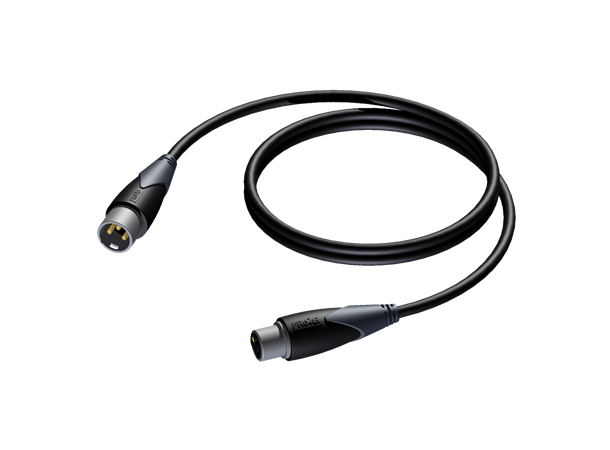 Procab CLD953 DMX-AES 110Ohm 3 pin 5m. HQ, XLR han/hun AES digital kabel 