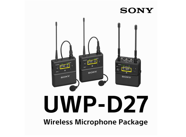 Sony UWP-D27/K33 Dual Channel UWP-D Kit Wireless Microphone Package