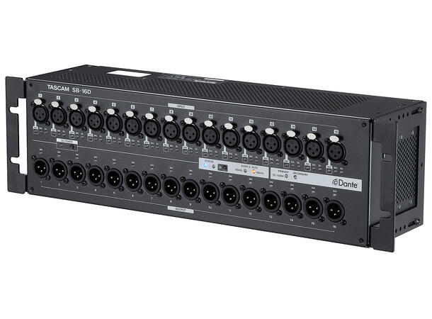 TASCAM SB-16D Dante Stage Box 16 In / 16 Out 