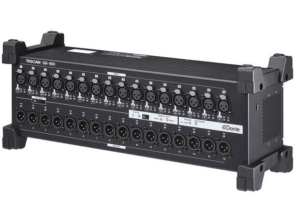 TASCAM SB-16D Dante Stage Box 16 In / 16 Out 