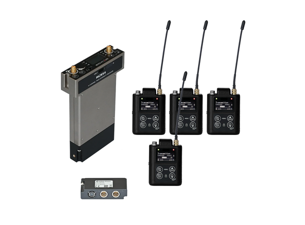 Wisycom MCR54 Quad 4-Channel Receiver m/ 4 x MTP61 Transmitters & BPA54