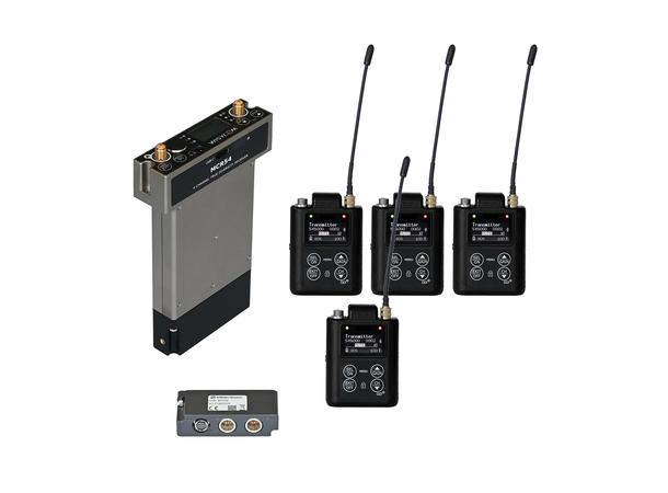 Wisycom MCR54 Quad 4-Channel Receiver m/ 4 x MTP61 Transmitters & BPA54 