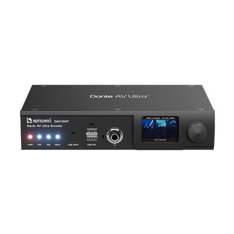 ADTECHNO DAV-01HT Dante AV Ultra Encoder USB-C and HDMI input, IPS screen