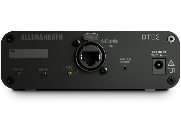 A&H DT02X Dante Output Interface 2 OUT no hardware inc PSU 