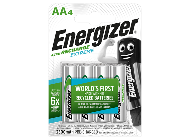 Energizer Recharge Extreme Eco AA 2300mAh 4 pack