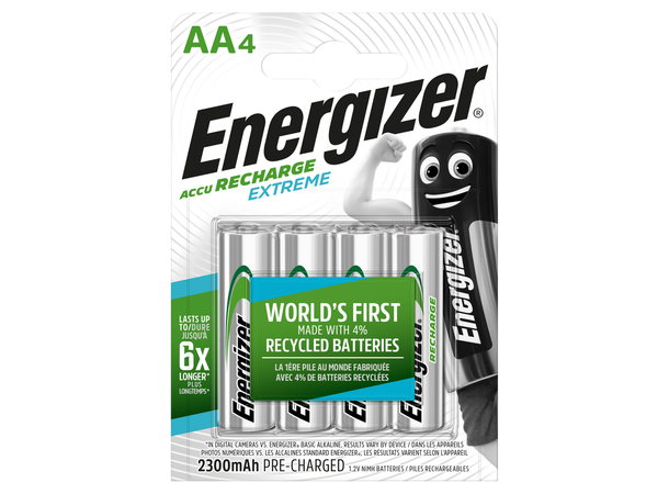 Energizer Recharge Extreme Eco AA 2300mAh 4 pack 