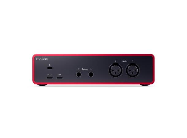 Focusrite Scarlett 2i2 Gen4 USB-lydkort, 2 inn/2 ut 
