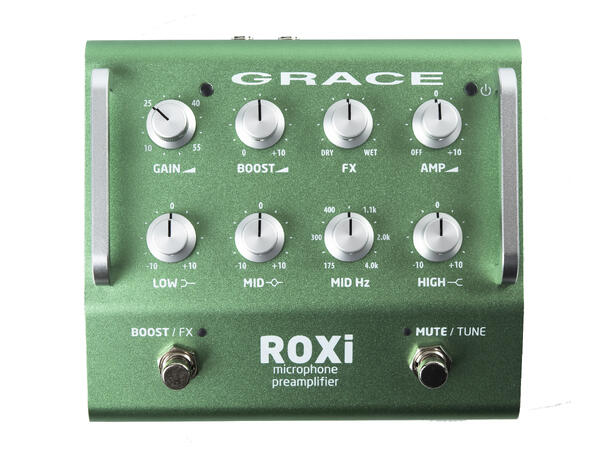 Grace Design ROXi mic/instr. preamp pedal, green finish