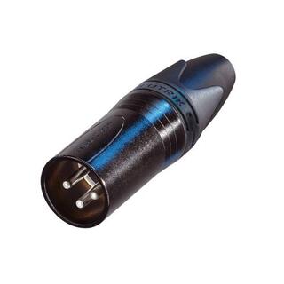 Neutrik kabel XLR 3P han sort 3-Polet XLR han plugg, sort