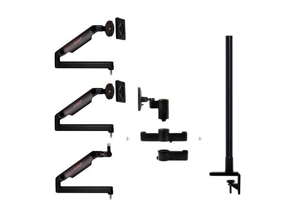 O.C.White SMS-3-13 ProBoom Gen2 Triple Monitor SMS Package 