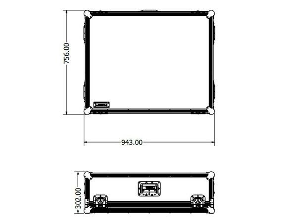 Rufo Yamaha TF5 - Flightcase uten DH_hjul 