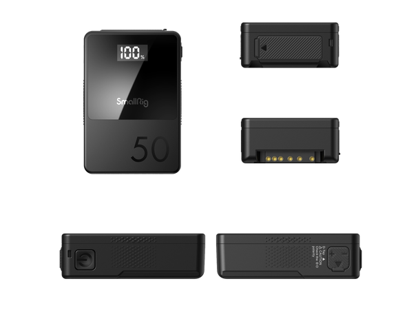 SmallRig 3579 V-Mount Battery Mini VB50 USB-A / USB-C / D-tap / DC 8V / DC 12V 