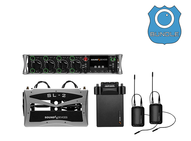 Sound Devices 888 + SL-2 BUNDLE Wireless A20 Rx - 2 kanaler