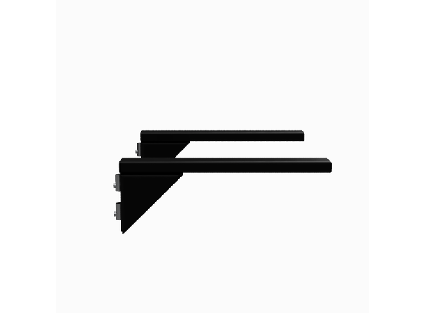 Soundcart Heavy Duty Shelf Brackets Black Edition. Passer på MiniCart 