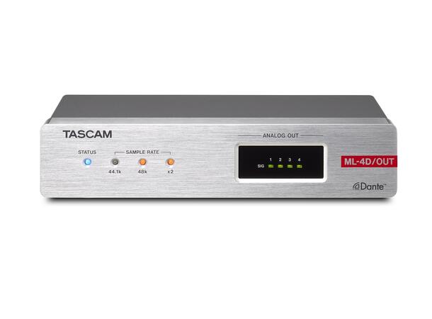 TASCAM ML-4D-OUT-X Dante Converter DSP 4 Line Out XLR connectors 