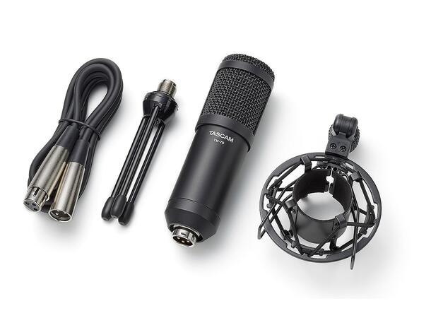 TASCAM TM-70 Dynamic Microphone for Podcasting and News Gathering 