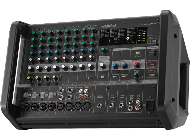 YAMAHA EMX5 mikser m/forsterker 12 Line Inputs, 2x 500W [4O] Fx 