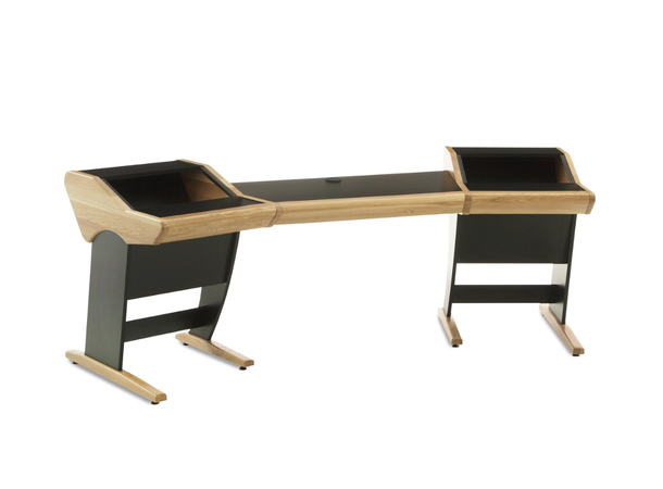 Zaor ONDA angeled Oak Producer desk, 2 x 6 RU, angeled, Oak 