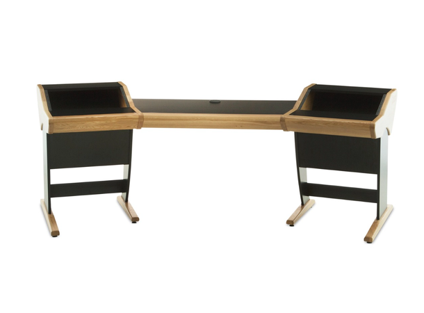Zaor ONDA angeled Oak Producer desk, 2 x 6 RU, angeled, Oak 