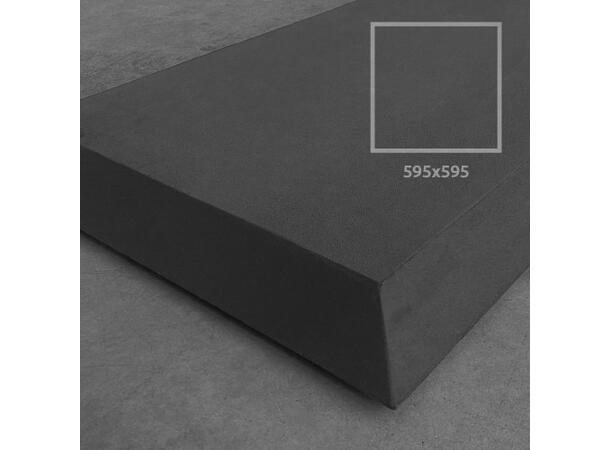 Artnovion Flat Tox SQR - Absorbent Grå/a Anthracite - Pakke 6 stk - 60x60x6 cm