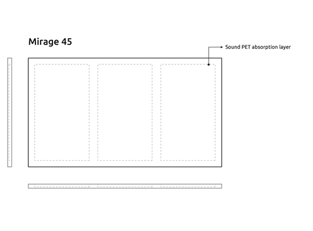 Artnovion Mirage High quality print 1 stk panel a 2115 x 1190 x 100mm