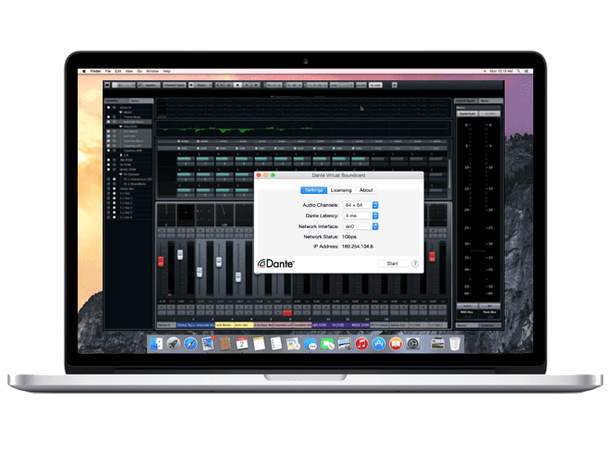 Audinate DVS Dante Virtual Soundcard VM For virtuelle maskiner - 5 pakke lisens