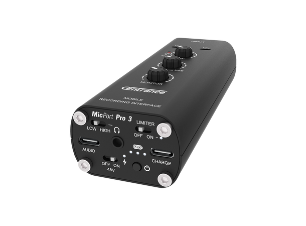 CEntrance MicPort Pro Gen 3 Interface Mobile Audio Interface for Solo Artists