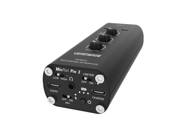 CEntrance MicPort Pro Gen 3 Interface Mobile Audio Interface for Solo Artists 