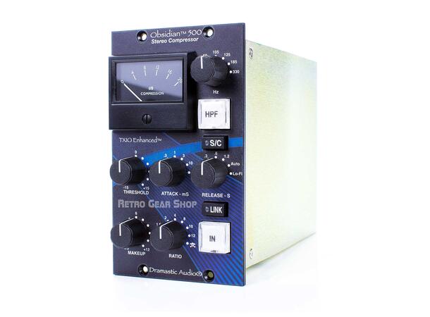 Dramastic Obsidian 500 Stereo Compressor 500 Series, SSL style magic "glue" 