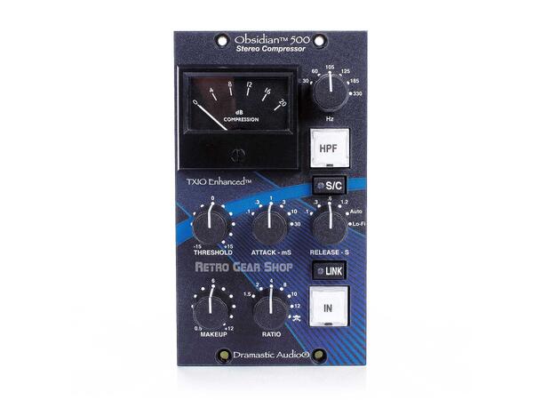 Dramastic Obsidian 500 Stereo Compressor 500 Series, SSL style magic "glue" 
