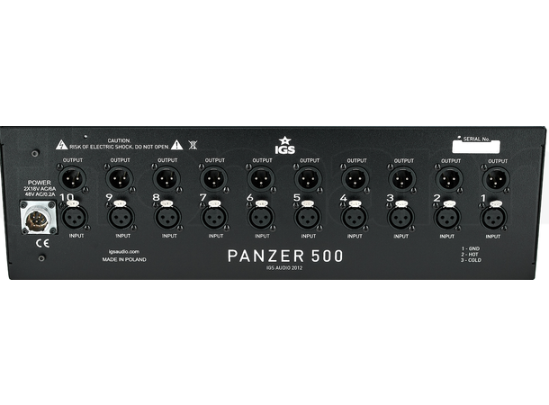 IGS Panzer 500 500 serie Rack -10 slot 