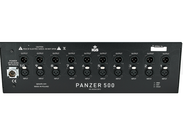 IGS Panzer 500 500 serie Rack -10 slot